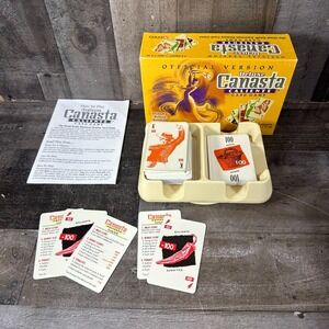 Deluxe Canasta Caliente Card Game 2003  w/ Rotating Tray Age 7+ - Complete Set